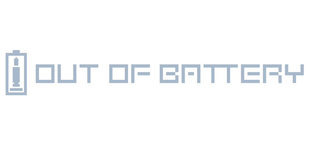 Out of Battery Logo Gray Horizontal